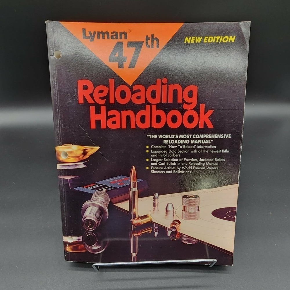 Lyman 47th Reloading Handbook Softcover Manual New Old Stock 1992‎ 1st Printing